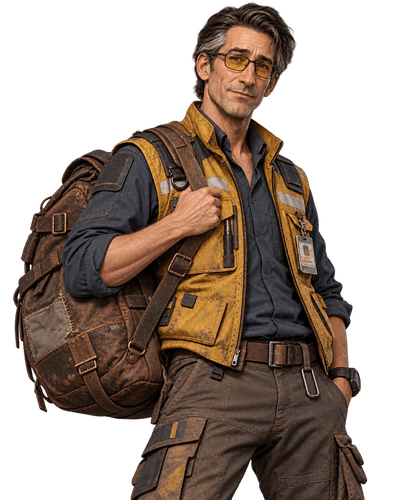 Tolliver “Toll” Kade, Last Leg Trading hauler & merchant, neutral expression